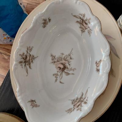 Johann haviland Sephia Rose Platter
