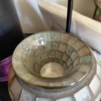 2 PC Mosaic Candle Holder