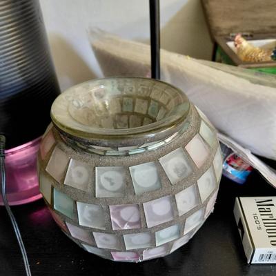 2 PC Mosaic Candle Holder