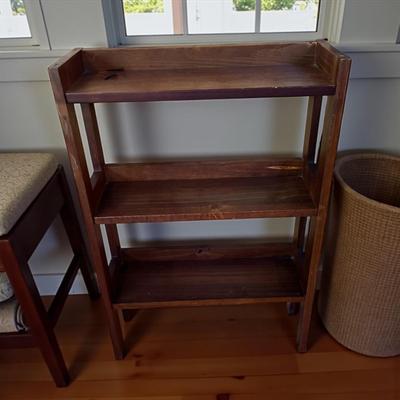 Sale Photo Thumbnail #52: Small Three Shelf Bookcase
Approximately  20"X7"X29"