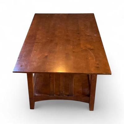 Sale Photo Thumbnail #56: Mission Style Coffee Table By Kincaid Furniture
Approximately  28"X52"X18"