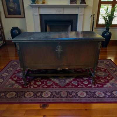 Sale Photo Thumbnail #78: Antique Cavalier Cedar Chest
Approximately  45"X19"X29"