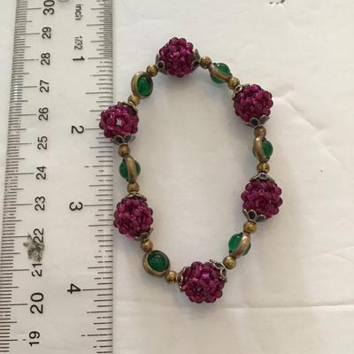 Sale Photo Thumbnail #22: Very nice multicolored stretchy bracelet. Please see attached photos.