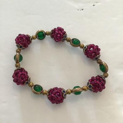Sale Photo Thumbnail #21: Very nice multicolored stretchy bracelet. Please see attached photos.