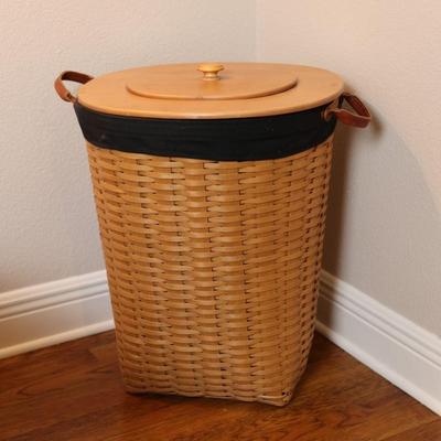 Longaberger Handwoven Oval Waste Basket