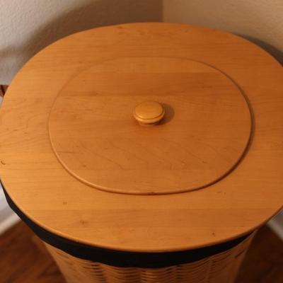 Longaberger Handwoven Oval Waste Basket