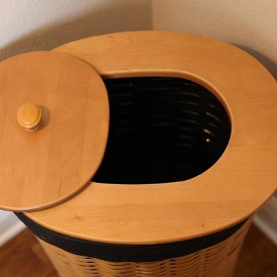 Longaberger Handwoven Oval Waste Basket