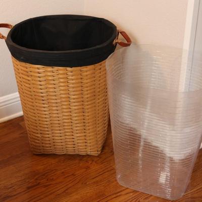 Longaberger Handwoven Oval Waste Basket