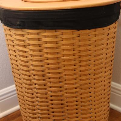 Longaberger Handwoven Oval Waste Basket