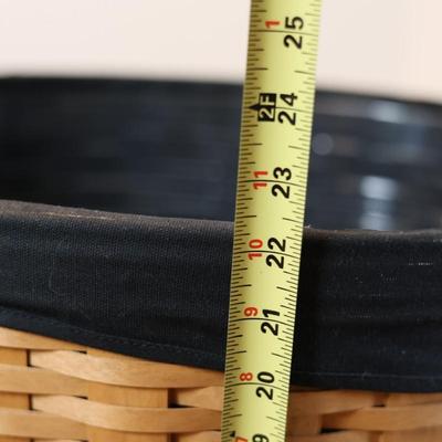 Longaberger Handwoven Oval Waste Basket