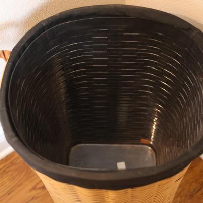 Longaberger Handwoven Oval Waste Basket