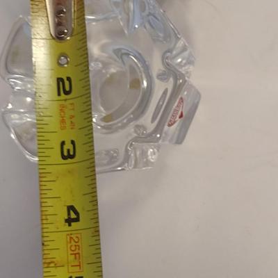 Sale Photo Thumbnail #630: Pair of Orrefors Sweden Crystal Candle Stick Holders