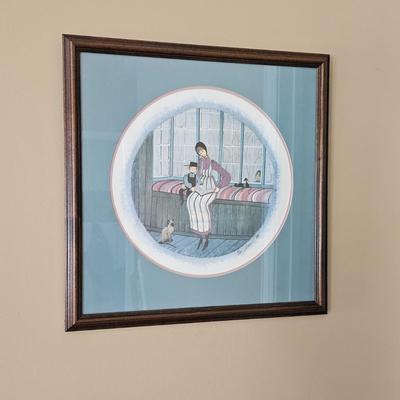 Signed/Numbered P. Buckley Moss Amish Themed Print (DR-JS)