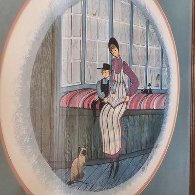 Signed/Numbered P. Buckley Moss Amish Themed Print (DR-JS)