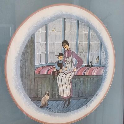 Signed/Numbered P. Buckley Moss Amish Themed Print (DR-JS)