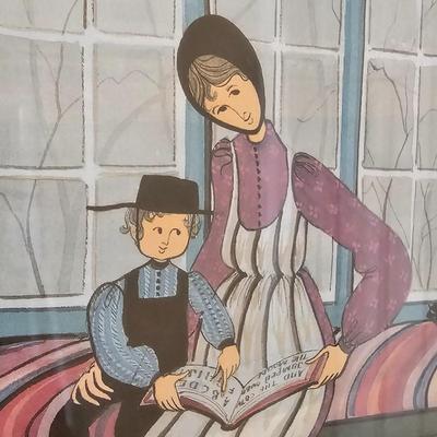 Signed/Numbered P. Buckley Moss Amish Themed Print (DR-JS)