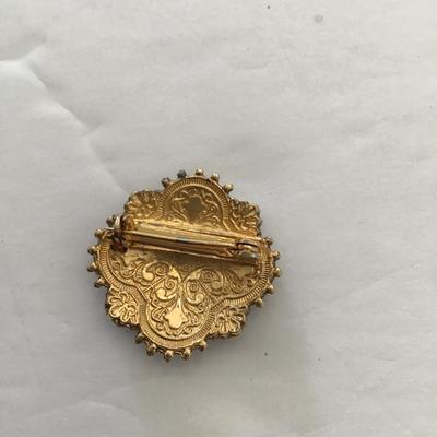 Sale Photo Thumbnail #40: Vintage, gold tone roach. Please see attached photos.