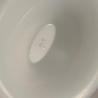 Sale Photo Thumbnail #665: Vintage Milk Glass Vanity Jar with Lid