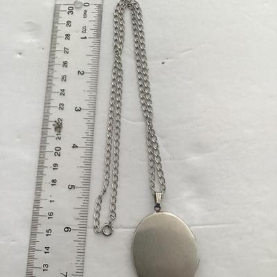 Sale Photo Thumbnail #58: Silver tone lock it and chain. Please see attached photos.
