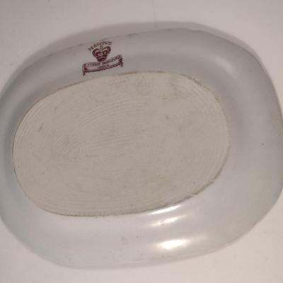 Sale Photo Thumbnail #704: Vintage Mason's Ironstone China Serving Platter- Approx 10" Wide