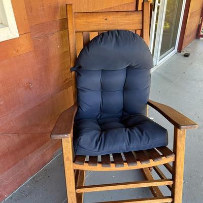 Sale Photo Thumbnail #151: Outdoor Wooden Rocking Chair Choice #2