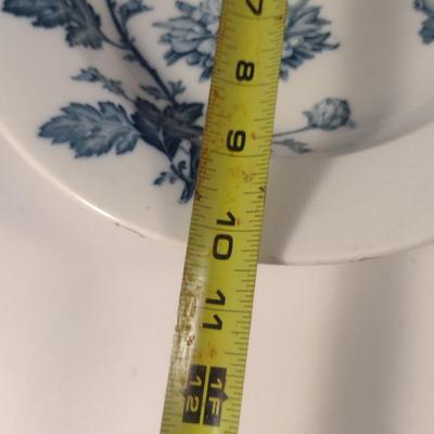 Sale Photo Thumbnail #717: Porcelain Bowl with Transfer Design- Approx 10 3/8" in Diameter