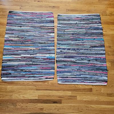 Pair of Rag Rugs (LR-JS)