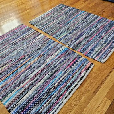 Pair of Rag Rugs (LR-JS)