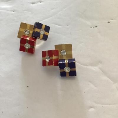 Sale Photo Thumbnail #100: vintage Christmas earrings. Please see attached photos.