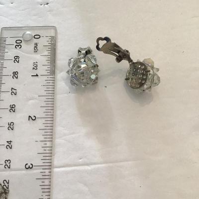 Sale Photo Thumbnail #125: Vintage Australian crystal earrings. Please see attached photos.