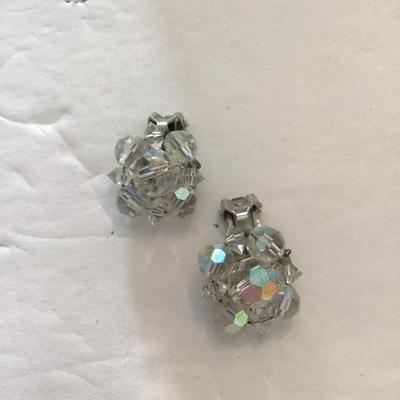 Sale Photo Thumbnail #124: Vintage Australian crystal earrings. Please see attached photos.