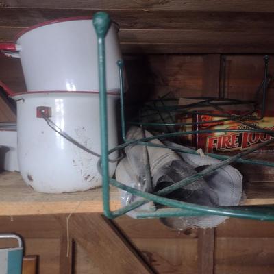 Vintage Enamel Pots and Pans and Other
