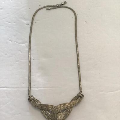 Sale Photo Thumbnail #137: Vintage Silvertone, Banana Republic, choker style necklace. Please see attached photos.