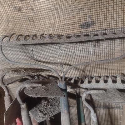 Collection of Hoes and Rakes Various Sizes and Head Shapes