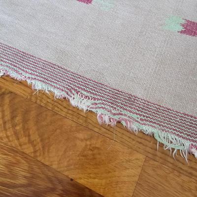 Pink Tulip Dedign Cotyon Rug (LR-JS)