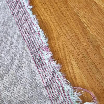Pink Tulip Dedign Cotyon Rug (LR-JS)