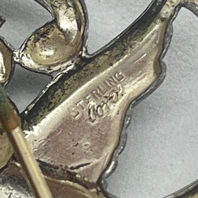 LOT 5: Sterling Silver Pins / Brooches - 27.1 Grams