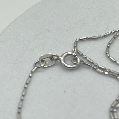 LOT 6: 14K White Gold 18" Necklace -1.2 Grams