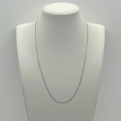 LOT 6: 14K White Gold 18" Necklace -1.2 Grams