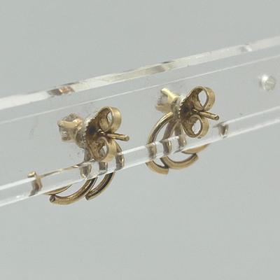 LOT 8: 14K Yellow Gold Pierced Earrings - 1.6 GTW