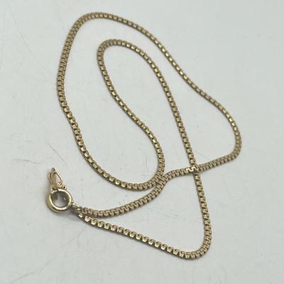 LOT 12: 14K Yellow Gold 16" Necklace - 4.9 Grams