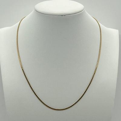 LOT 12: 14K Yellow Gold 16" Necklace - 4.9 Grams