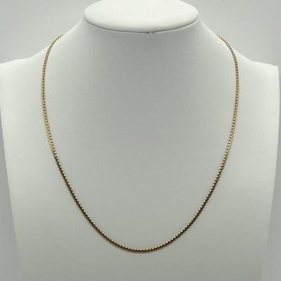 LOT 12: 14K Yellow Gold 16" Necklace - 4.9 Grams