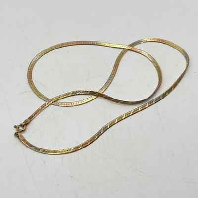 LOT 14: 14K Yellow Gold 18" Necklace - 5.7 Grams