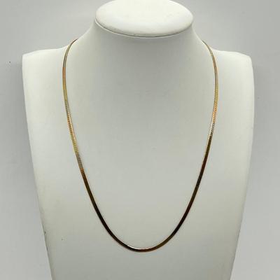 LOT 14: 14K Yellow Gold 18" Necklace - 5.7 Grams