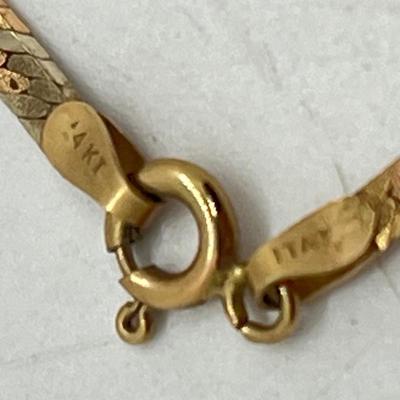 LOT 14: 14K Yellow Gold 18" Necklace - 5.7 Grams