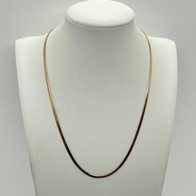 LOT 14: 14K Yellow Gold 18" Necklace - 5.7 Grams