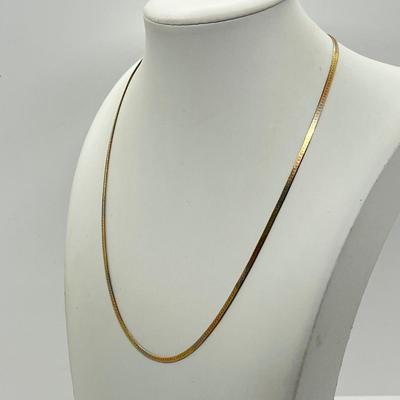 LOT 14: 14K Yellow Gold 18" Necklace - 5.7 Grams