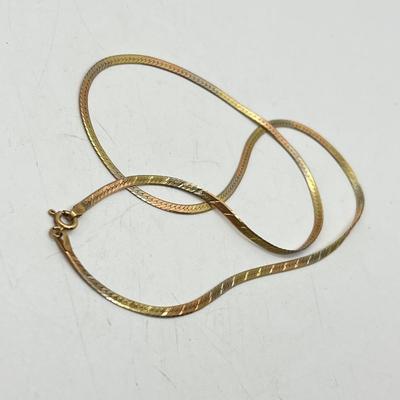 LOT 14: 14K Yellow Gold 18" Necklace - 5.7 Grams