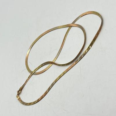LOT 14: 14K Yellow Gold 18" Necklace - 5.7 Grams